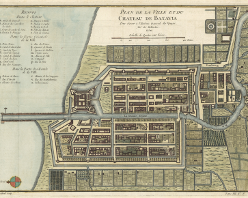 Peta Batavia tahun 1750_Jacques-Nicolas Bellin_Menunjukkan area C (Kanal H