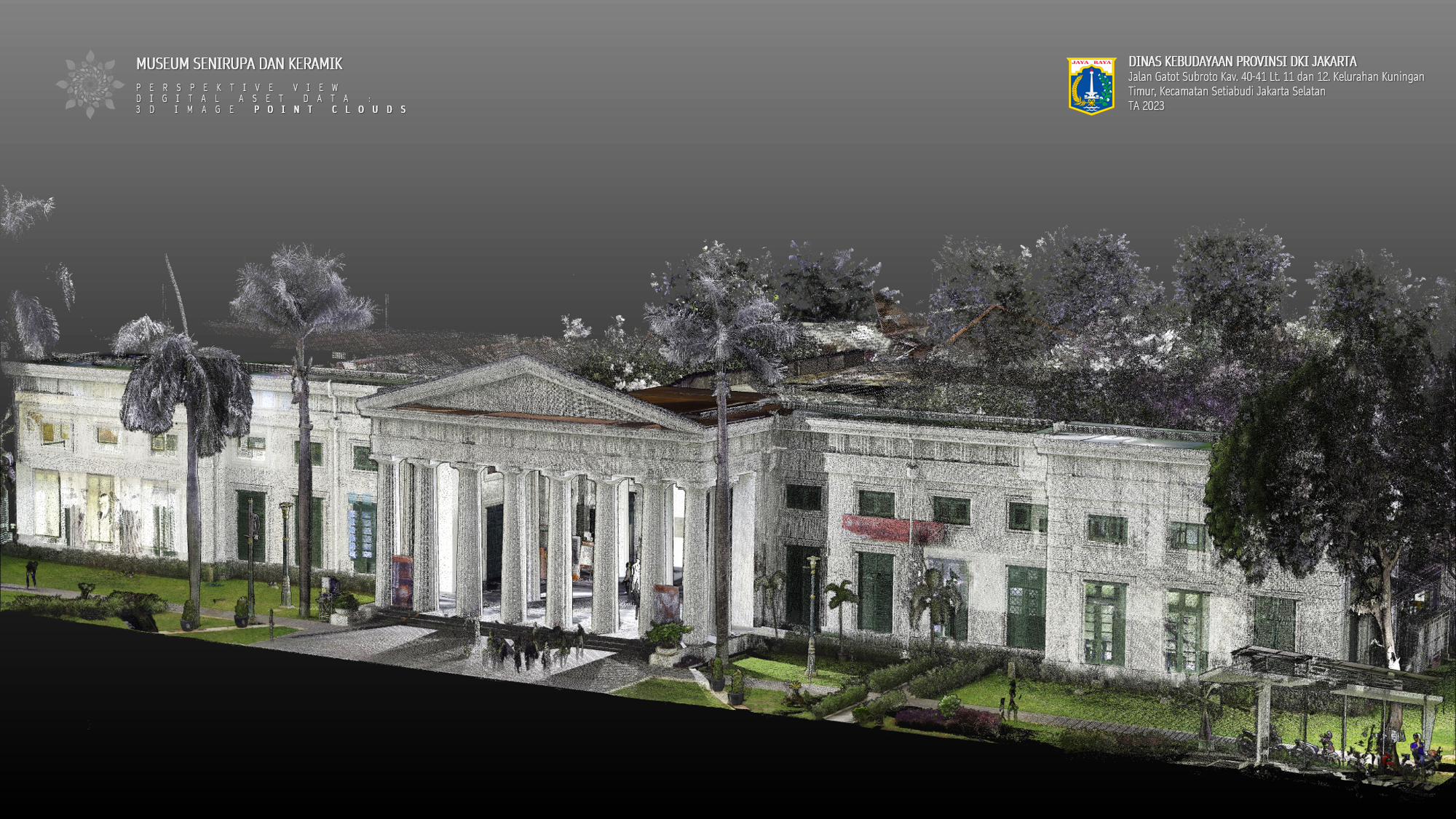 Point Cloud Gedung Museum Seni Rupa & Keramik DKI Jakarta