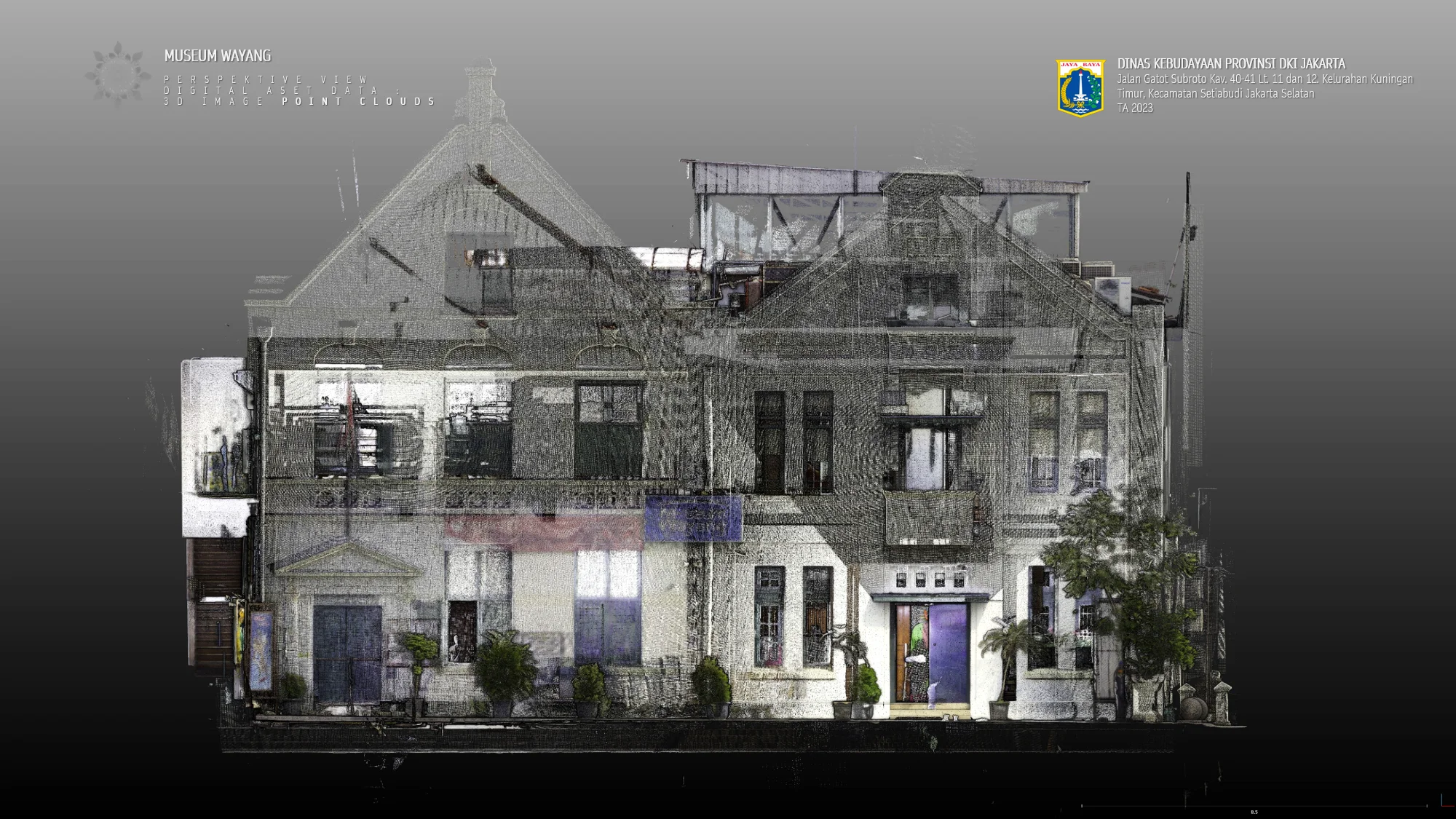 Point Cloud Gedung Museum Wayang DKI Jakarta